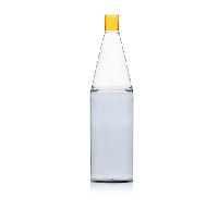 Yellow and grey bottle - Bouteille goulot jaune